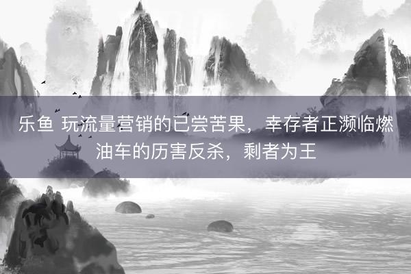 乐鱼 玩流量营销的已尝苦果,幸存者正濒临燃油车的历害反杀,剩者为王